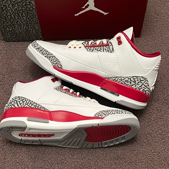 🔥Jordan 3 Cardinals DS🔥M-10.5 - Picture 9 of 11